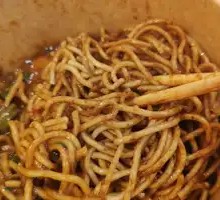 Fried Sauce Noodles with Fermented Rice Wine