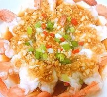 Steamed Garlic Shrimp