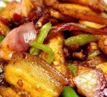 Fried Pork with Tofu Skin