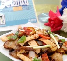 Fried Pork with Tofu Skin Rice Bowl