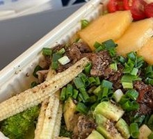Salt and Scallion Sauce Beef Ribs with Rice