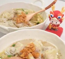 Mashed Pepper Century Egg Dumplings