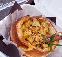 Cheese-filled Maple Apple Cinnamon Butter Bread Bowl
