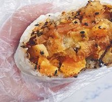 Salted Egg Yolk Sticky Rice with Fried Dough Stick
