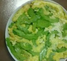 Bitter Melon and Egg Rice Bowl
