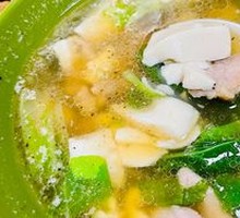 Tofu and Pork Slice Soup