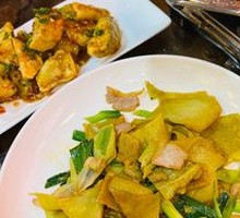 Preserved Meat Stir-fried Tofu Noodles