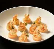 Matcha Almond Shrimp Balls
