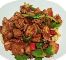 Spicy Pork and Tofu Skin Fried Rice Bowl