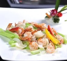 Stir-fried Shrimp with Fresh Yam