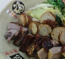 Roast Duck and Meat Roll Rice