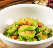 Green Pepper and Eggplant Stir-fry