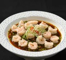 Poached Peony Shrimp in Sauce