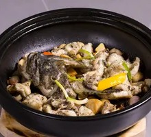 Clay Pot Baked Old Barramundi