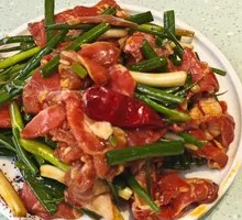 Scallion and Mongolian Lamb