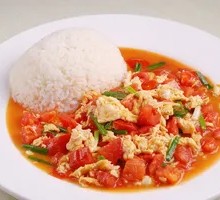 Tomato and Egg Fried Rice