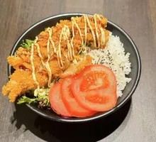 Fried Chicken Salad Rice