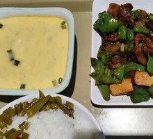 Stir-fried Pork with Egg Custard