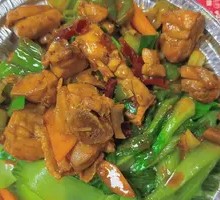 Cumin Spicy Chicken Baozi Rice