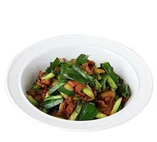 Stir-fried Garlic Greens with Chinese Sausage