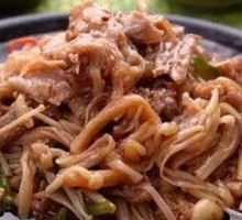 Beef with Enoki Mushrooms