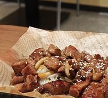 Grilled Steak on Hot Plate