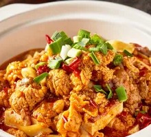 Fish Roe and Tofu in Clay Pot