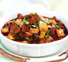 Braised Beef Shank with Rice Tofu