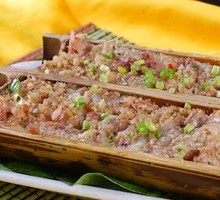 Bamboo Tube Steamed Pork