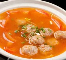 Tomato and Meatball Soup