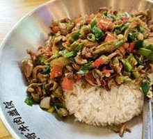 Spicy Sour Chicken Offal Rice