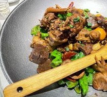 Firewood Iron Pot Chicken