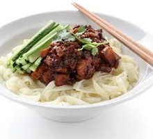 Fried Sauce Noodles with Soy Milk