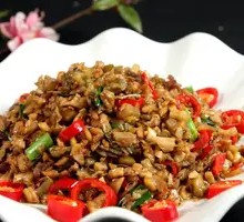 Cat蒲 Down Rice Dish