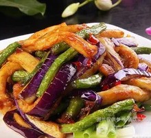 Eggplant with Green Beans Braised