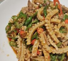 Squid and Pork Kidney Stir-fry