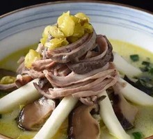 Wild Mushroom Stewed Pig's Tripe