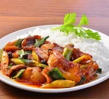 Garlic Stir-Fried Pork Rice Bowl