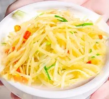 青椒土豆丝盖面