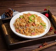 Sausage Fried Rice Noodles