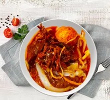 Marinated Egg and细 Sweet Potato Noodles