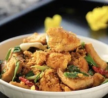 Garlic Fish Roe Braised Tofu