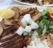 Roast Duck with Meat Rolls