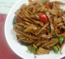Bamboo Shoots Stir-Fried with Pig's Tripe