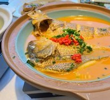 Braised Sea Bass in Yellow Sauce