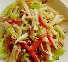 Radish and Pork Stir-fry