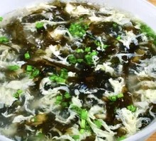 Egg and Nori Soup with Egg Foam