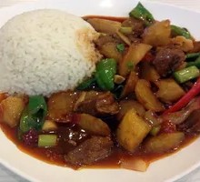Beef and Potato Rice Bowl