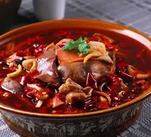 Sichuan Boiled Blood and Offal