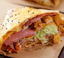 Peach-Infused Chicken Pancake